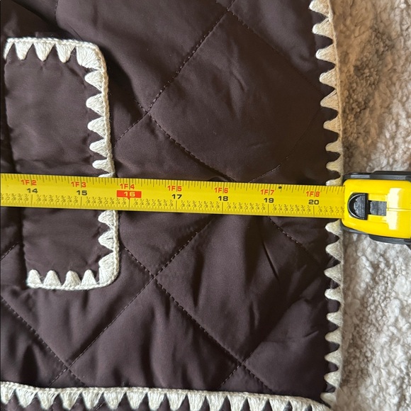 Wayf Chocolate Quilted Jacket with Ivory Accents - Picture 6 of 10